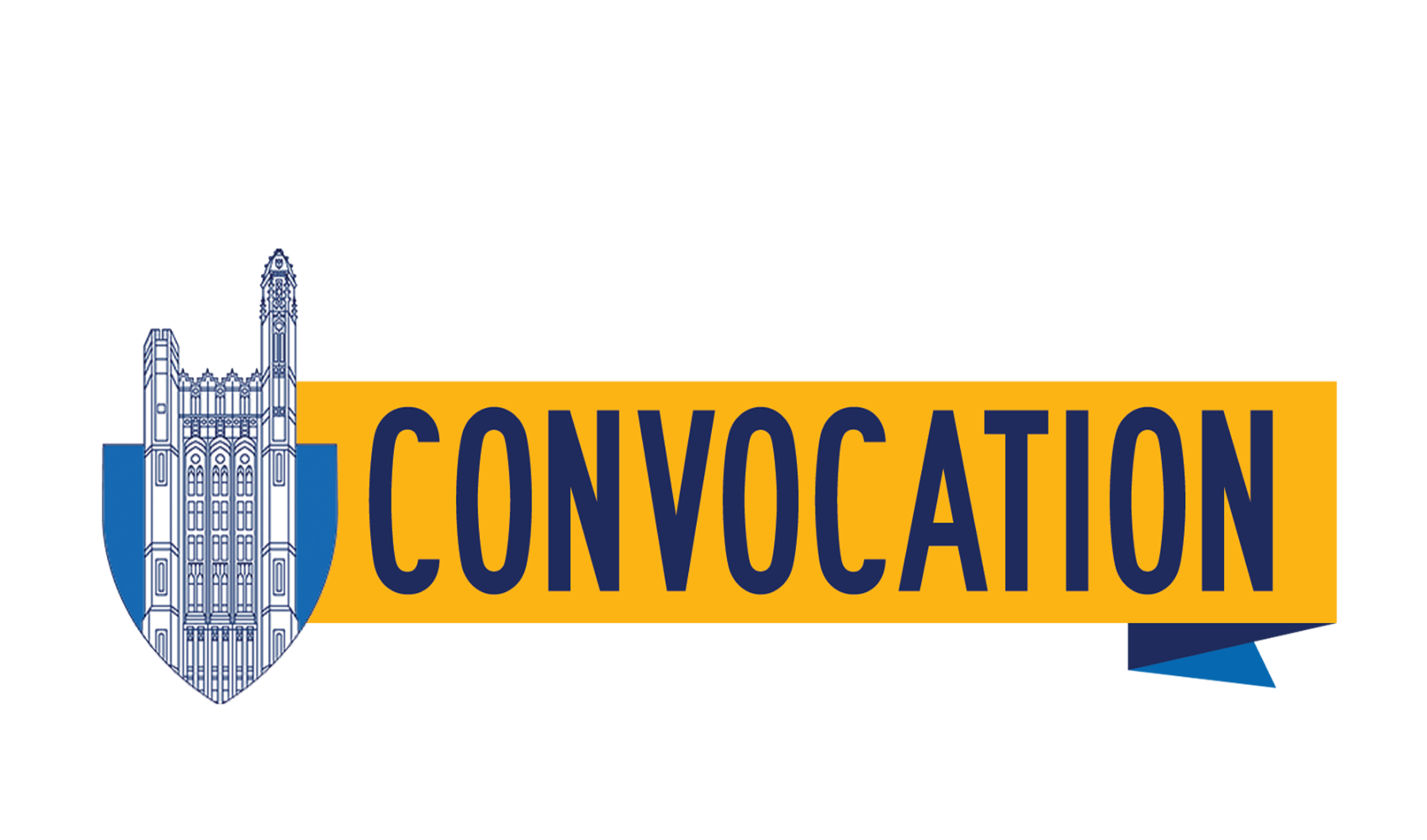 Convocation header image with shield and TC logo